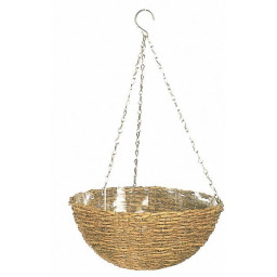 Panier suspendu - GARDEN ID Rustic - 35 cm - coque plastique (intérieur/extérieur) -