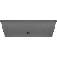 Jardiniere - GARDEN ID Terraflor - Anthracite 60cm - Solidité - Réserve d'eau - Recyc Jardiniere - GARDEN ID Terraflor - Anthracite 60cm - Solidité - Réserve d'eau - Recyc
