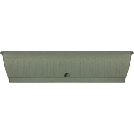 Jardiniere - GARDEN ID Terraflor - Vert de gris 80 cm - Solidité - Réserve d'eau - Re