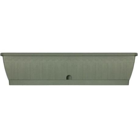 Jardiniere - GARDEN ID Terraflor - Vert de gris 80 cm - Solidité - Réserve d'eau - Recyclé & 100% recyclable - Volume pour pl