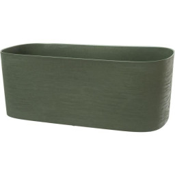 Jardiniere XL a réserve d'eau - GARDEN ID Respect - Vert de gris 80 x 38 cm - 100% dé