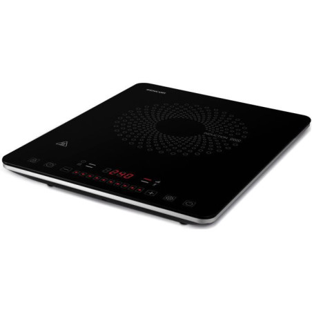 Plaque a induction Sencor SCP 3701BK - Ultra plate 4,3 cm - Détection auto de casserole - 2000 W - Noir