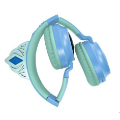 Casque lumineux pliable Bluetooth et filaire avec un design d'une tiare de l'univers Casque lumineux pliable Bluetooth et filaire avec un design d'une tiare de l'univers