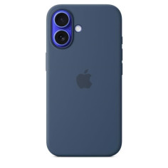 APPLE iPhone&nbsp;16 - Coque en silicone avec MagSafe - Denim