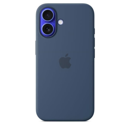 APPLE iPhone&nbsp;16 - Coque en silicone avec MagSafe - Denim