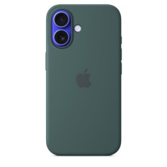 APPLE iPhone&nbsp;16 - Coque en silicone avec MagSafe - Lake Green