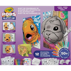 Créatif - CRAYOLA - POPS 3D Color Pops Gift Set - Plus de 12 activités en 3D! Des 6 ans Créatif - CRAYOLA - POPS 3D Color Pops Gift Set - Plus de 12 activités en 3D! Des 6 ans