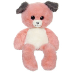 Peluche Chien Leggies&nbsp;- GIPSY TOYS - Rose et Gris
