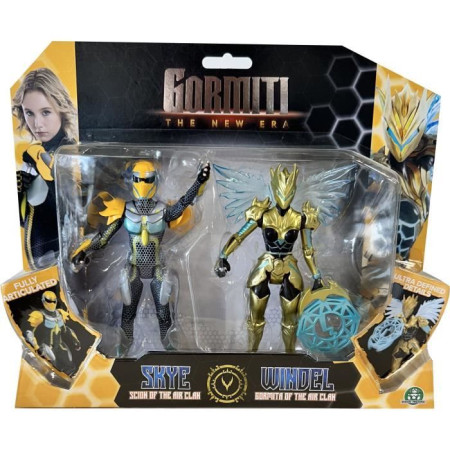 Coffret figurines - GORMITI - Scion et Gormiti associé Air - Skye et Windel - 15 cm -