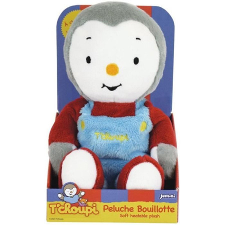 T'choupi Peluche Bouillotte +/- 21 cm avec Micro Perles d'Argile - JEMINI - Apaise le