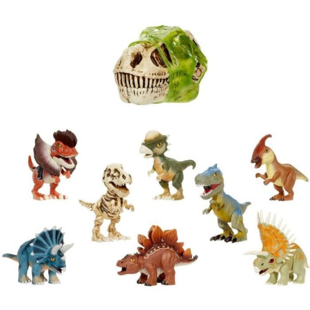 GrossMos - Tete de dinosaure géante - Découvre tes mini dinosaures dans le slime - 4