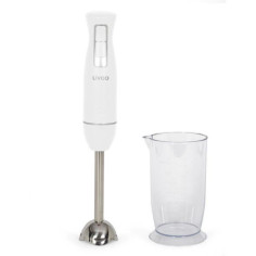Mixeur plongeant avec bol - LIVOO - DOP245W - 400 W - 2 vitesses - Blanc Mixeur plongeant avec bol - LIVOO - DOP245W - 400 W - 2 vitesses - Blanc