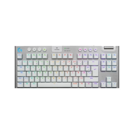 Clavier gamer - sans fil - Logitech G - G915 TKL X - Switch tactile - AZERTY - Blanc
