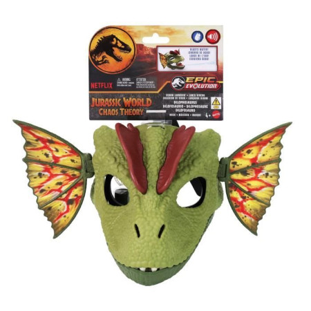 Jurassic&nbsp;World-Dilophosaurus Lanceur De Venin-Masque HXF55