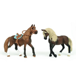  Figurines 2 chevaux