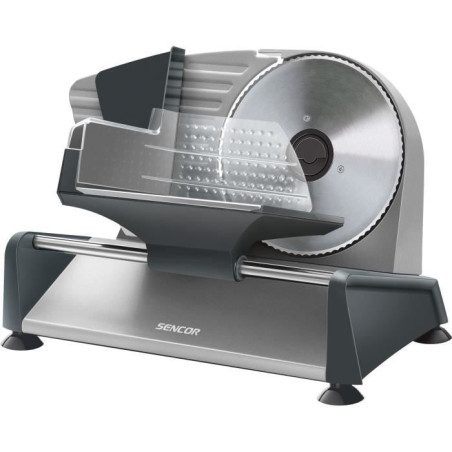 Trancheuse électrique Sencor SFS 4050SS - Épaisseur réglable 1 a 15 mm - Disque inox 190 mm - 150 W - Argent