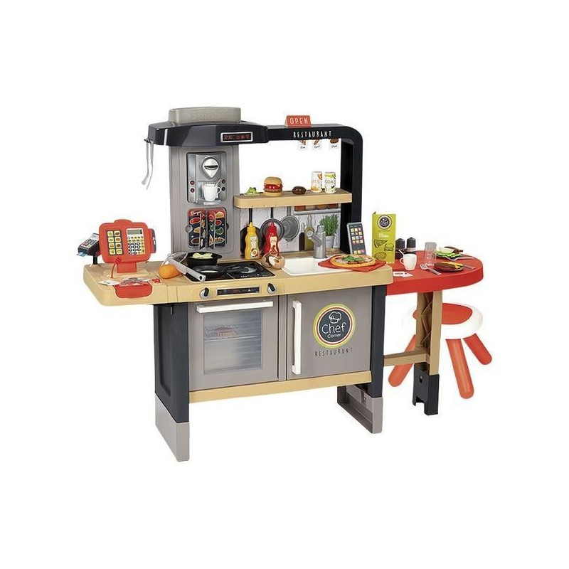 Set Électroménager Cuisine Enfant 4-en-1 - Cafetière, Mixeur, Distributeur D'Eau, Grille-Pain Avec Sons Et Lumières