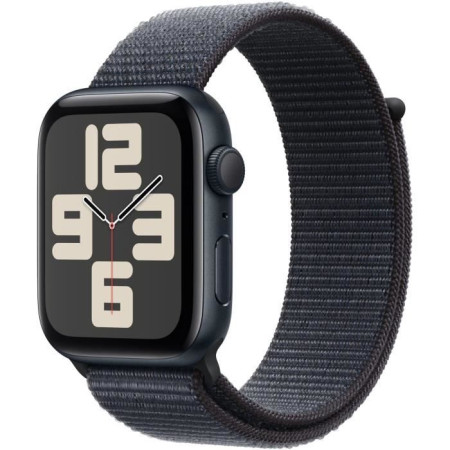 Apple Watch SE GPS - 44mm - Boîtier Midnight Aluminium - Bracelet Ink Sport Loop