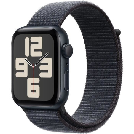 Apple Watch SE GPS - 44mm - Boîtier Midnight Aluminium - Bracelet Ink Sport Loop