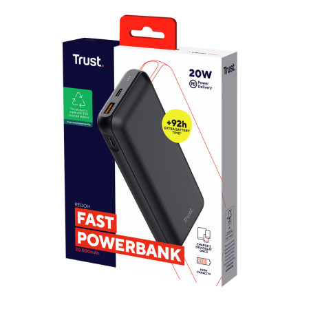 Powerbank Trust 24880 Noir 20000 mAh (1 Unit)