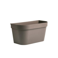 Pot mural - GARDEN ID Star - Taupe 36 x 16 cm - Réserve d'eau avec systeme de trop-pl Pot mural - GARDEN ID Star - Taupe 36 x 16 cm - Réserve d'eau avec systeme de trop-pl
