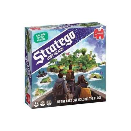 STRATEGO LOST ISLAND - Jeu de stratégie - DUJARDIN - Trouvez le drapeau caché avant qu'il ne disparaisse !