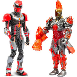 Coffret figurines - GORMITI - Scion et Gormiti associé Feu - Zane et Fireon - 15 cm -