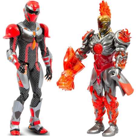 Coffret figurines - GORMITI - Scion et Gormiti associé Feu - Zane et Fireon - 15 cm - a partir de 4 ans - GRV192