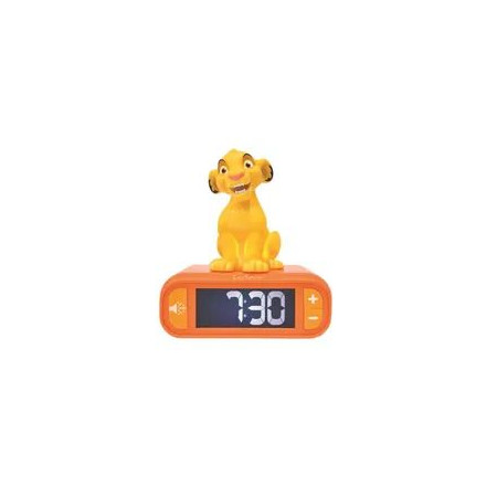Réveil digital avec veilleuse Simba et effets sonores