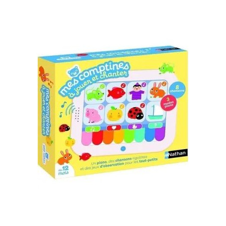 Mes comptines a jouer et a chanter - Jeu interactif - NATHAN - Découvrez et chantez 8 comptines !