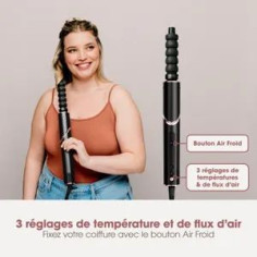 Seche-cheveux & styler soufflant 2 en 1- SHARK FLEXSTYLE - HD426EU - 3 accessoires -
