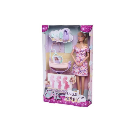 Smoby - Steffi Love - Future Maman - Poupée mannequin enceinte (29cm) - Accesoires po