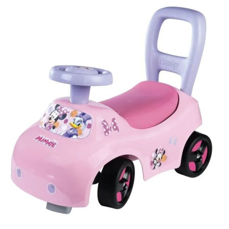 Smoby - Porteur auto enfant 2 en 1 - Minnie - Coffre sous la selle - Des 10 mois - Fa