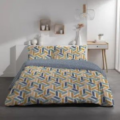 Parure de lit 2 personnes - TODAY - Sunshine 15.32 - 220 x 240 cm - 100% Coton imprimé Parure de lit 2 personnes - TODAY - Sunshine 15.32 - 220 x 240 cm - 100% Coton imprimé