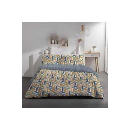 Parure de lit 2 personnes - TODAY - Sunshine 15.32 - 220 x 240 cm - 100% Coton imprimé