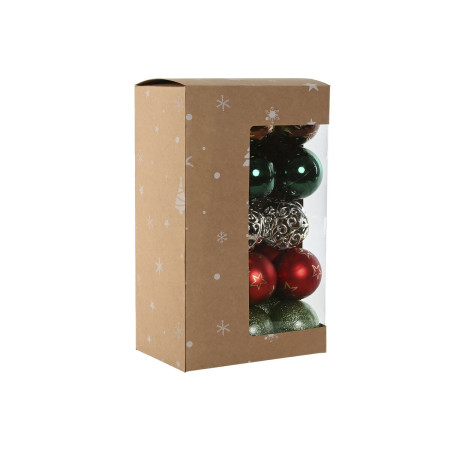 boules de noel home esprit multicouleur pvc 18 x 12 x 30 cm 30 pieces