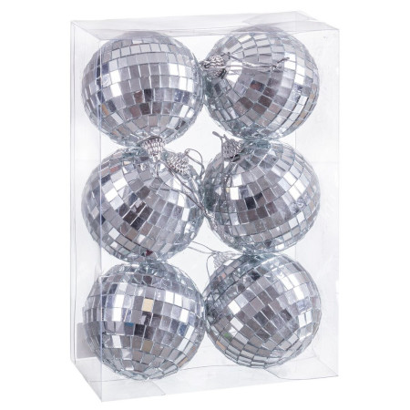 boules de noel polyfoam o 8 cm 235 x 16 x 8 cm 6 unites