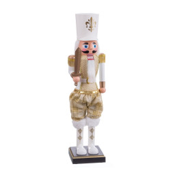 decorations de noel blanc dore soldat 11 x 9 x 38 cm