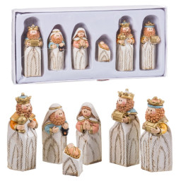 creche de noel multicouleur resine naissancecreche 25 x 115 x 3 cm