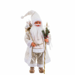 pere noel blanc 32 x 25 x 87 cm
