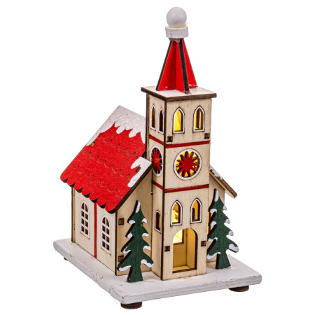 decorations de noel multicouleur eglise 95 x 75 x 145 cm