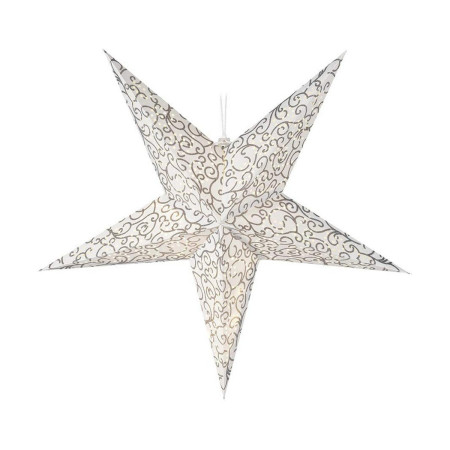 etoile de noel transparent blancmarron 60 cm