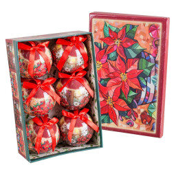 boules de noel multicouleur polyfoam o 75 cm 6 unites
