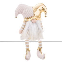 decorations de noel dore pere noel 18 x 10 x 36 cm