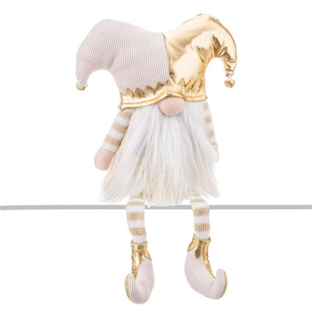decorations de noel dore pere noel 18 x 10 x 36 cm