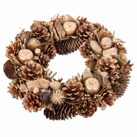 couronne de noel foam ananas 30 x 8 x 30 cm