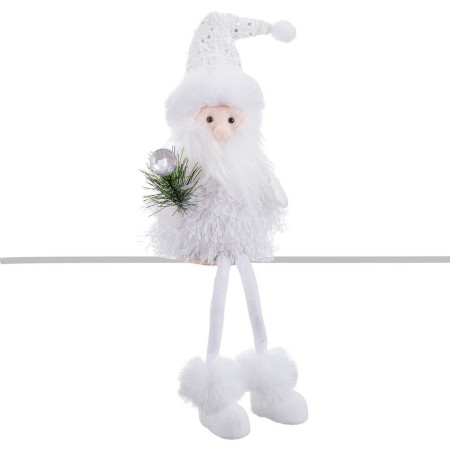 decorations de noel blanc pere noel 14 x 13 x 43 cm