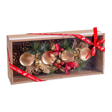 bougeoirs de noel or multicouleur dore 35 x 15 x 10 cm