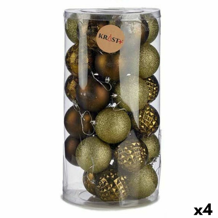 lot de boules de noel vert pvc 8 x 85 x 8 cm 4 unites