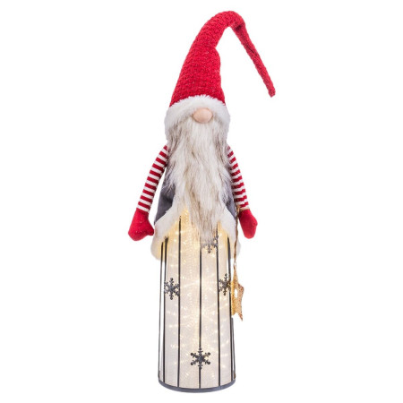 decorations de noel rouge pere noel 20 x 13 x 76 cm